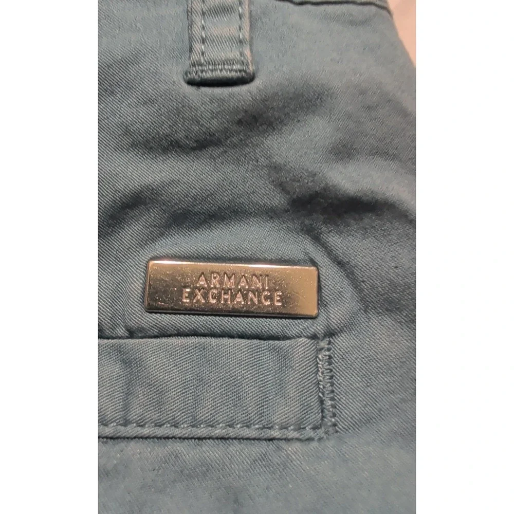 Armani Exchange A|X Men's Slim Fit Chino Pants - Slate Blue - Size 31